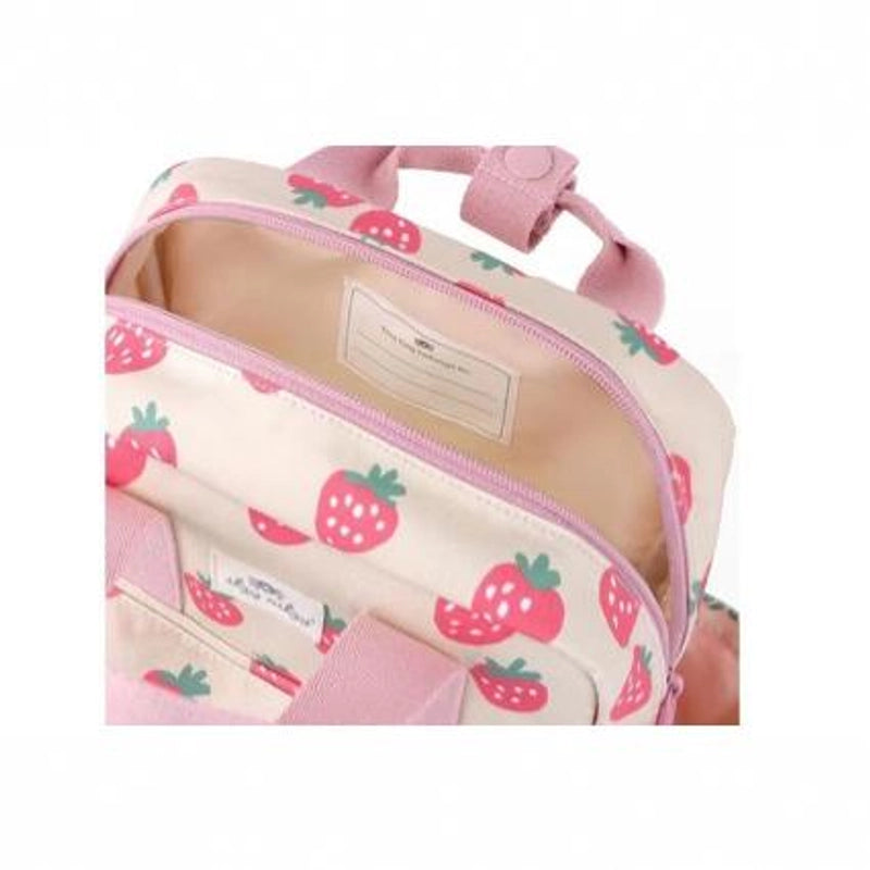 New Summer Cartoon Kindergarten Schoolbag Baby Backpack Small Strawberry Fresh Color Contrast Backpack Children’s Bag