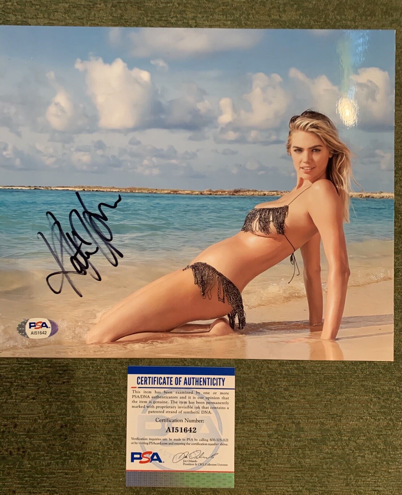 kate upton signed 8x10 Photo Poster painting Pic Auto Psa Coa