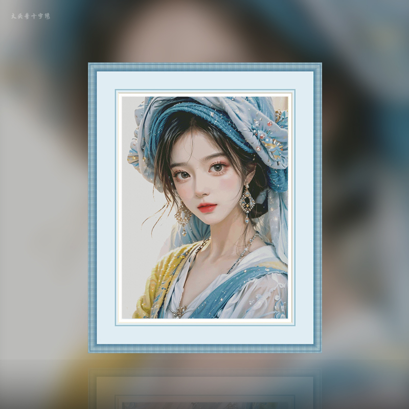 [ZZ3735-Autumn water pupil cutting]  Painting Fairy Cross Stitch