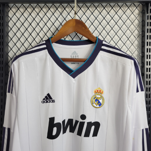 Retro 2012/2013 Real Madrid Home Long Sleeve Football Shirt Thai Quality