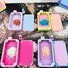 Organisateur de plateau de peinture au diamant, plateau d&rsquo;art en diamant pour l&rsquo;artisanat de bricolage (bleu, rose)