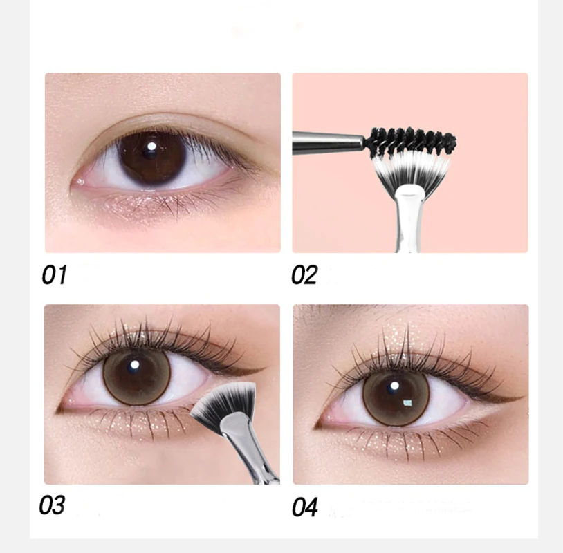 Angled Fan shaped Eyelash BrushBuy 1 Get 1 Free