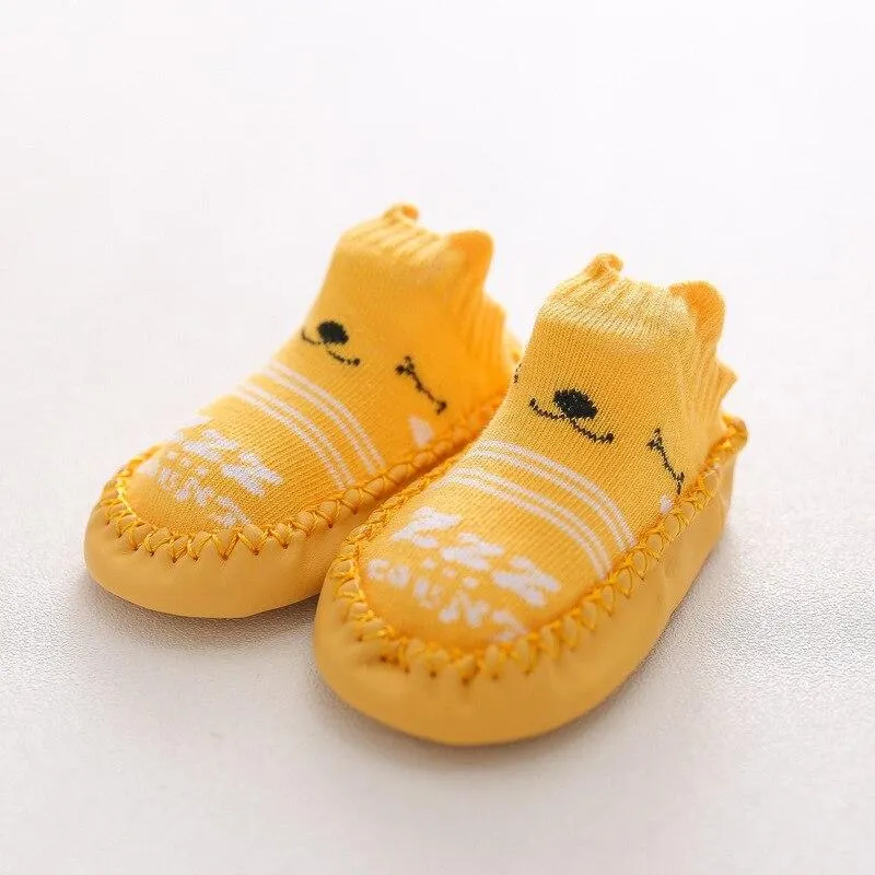 Infant Baby Socks With Rubber Soles Newborn Baby Girls Boys Shoes Autumn Baby Floor Socks Anti Slip Soft Sole Sock