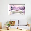 (Big Size)Two Swans - 11CT Stamped Cross Stitch - 60*40cm - Animal