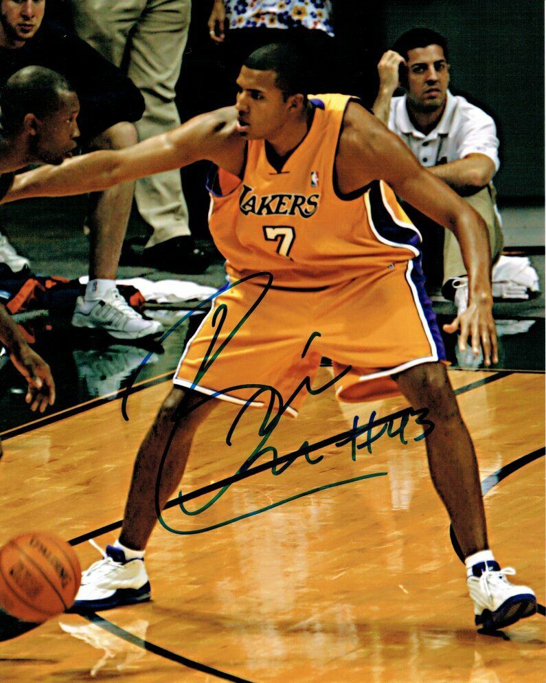 Brian Cook Signed 8X10 Autograph Photo Poster painting Photo Poster paintinggraph Lakers Defending w/COA