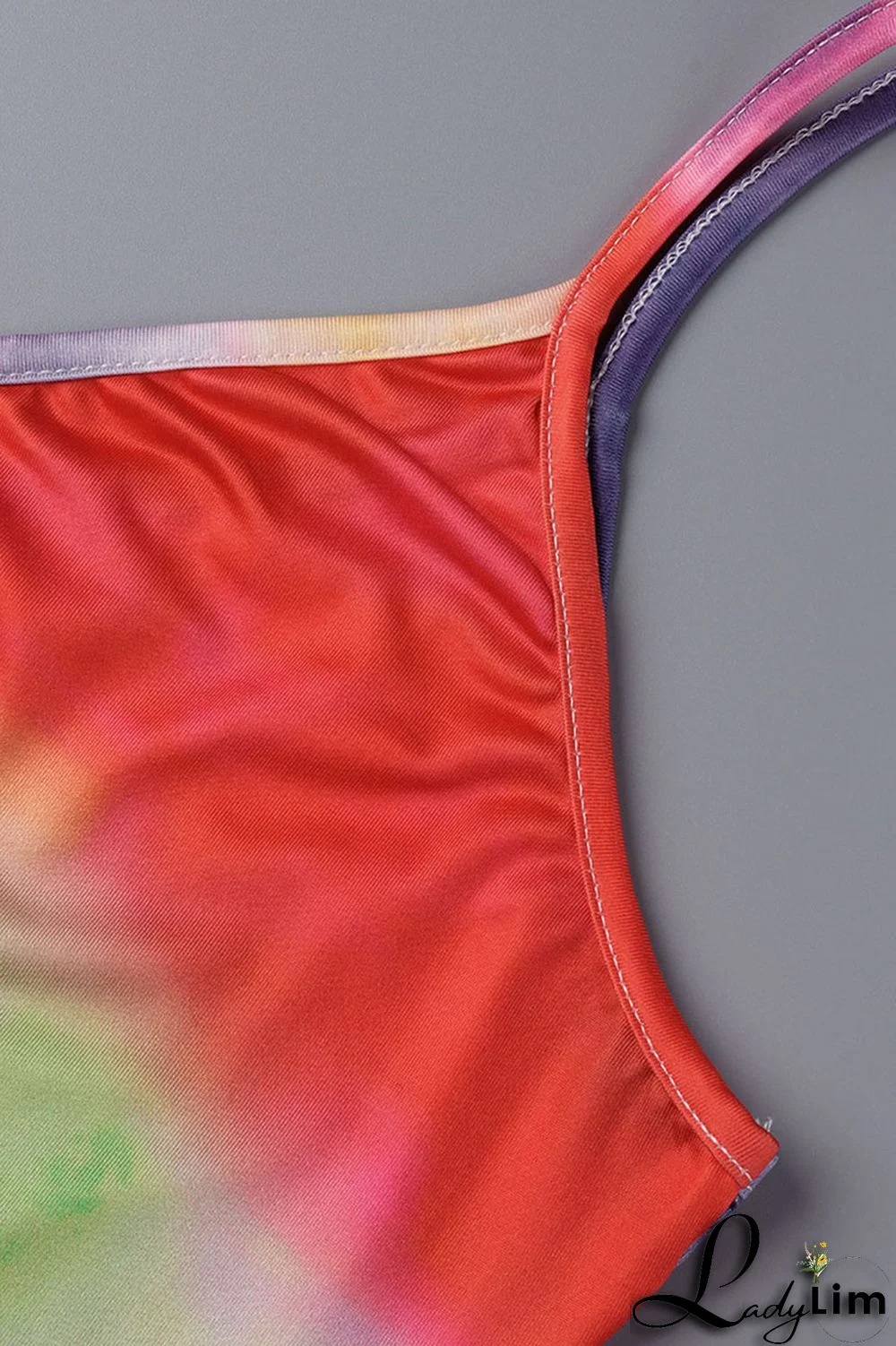 Ink Green Casual Print Patchwork Spaghetti Strap Sling Dress Plus Size Dresses