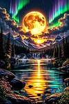Luxury AB Velvet Diamond Painting Kit - Landscape
