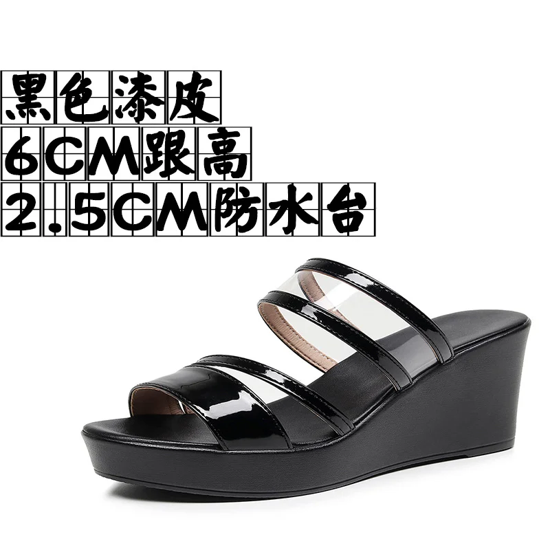 Breakj Breakj Plop And Ultra-High Heel Waterproof Table Pine Cake Thick Bottom Fish Mouth Sandals Night Shop Sexy Transparent With Fashion Slippers Woman