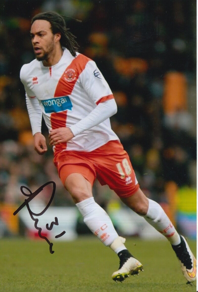 BLACKPOOL HAND SIGNED CHARLES DUNNE 6X4 Photo Poster painting.