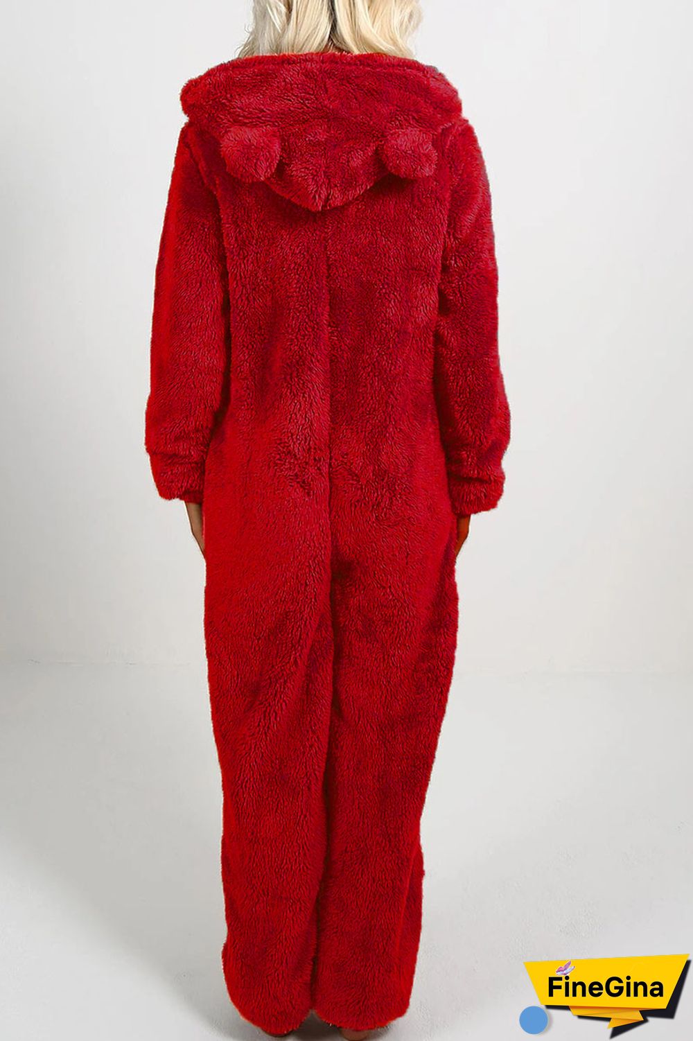 Yellow Casual Living Solid Patchwork Hooded Collar Regular Jumpsuits