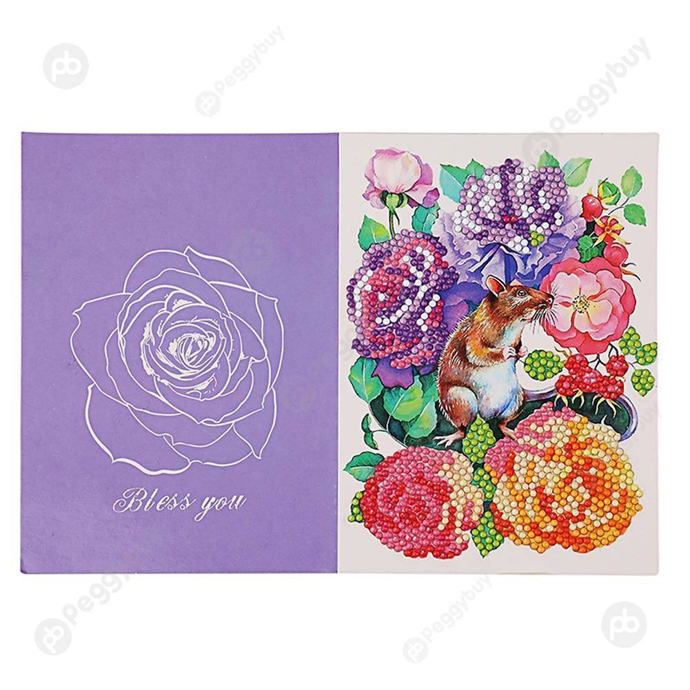 

Flowers-Creative Diamond Greeting Card, 501 Original