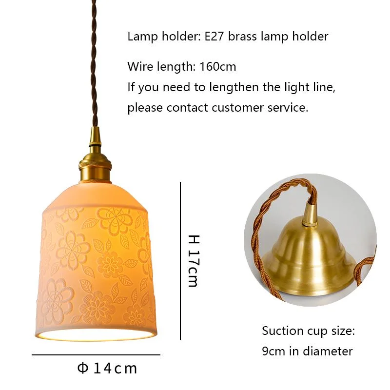 Nordic Minimalist Pendant Lights Lamp White Ceramic Hanging Lamp kitchen Lighting Living Room restaurant Bedroom Loft Home Decor