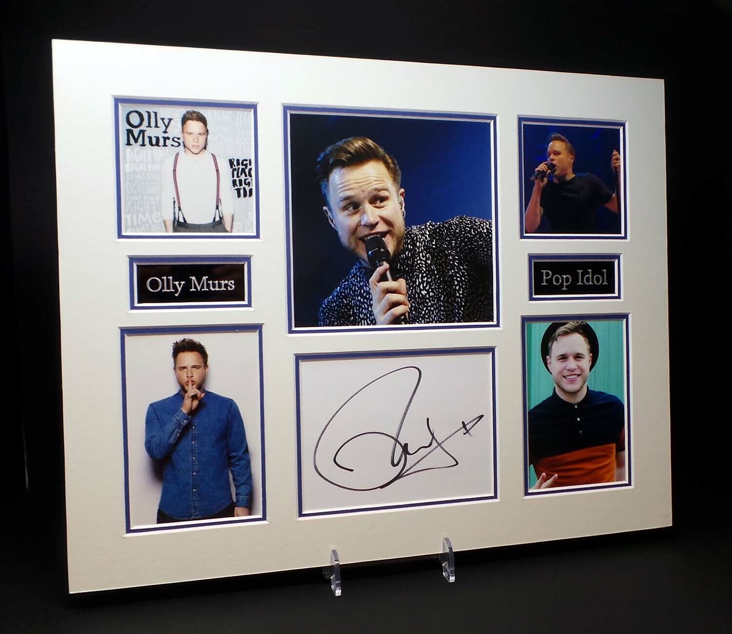 Olly MURS Signed Mounted 20x16 Photo Poster painting Display AFTAL RD COA X-Factor Pop Singer