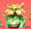 1/20 Scale World Zukan Evolution of Venusaur Set - Pokemon Resin Statue - Wang Wang Studio