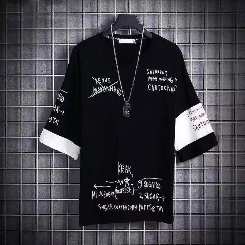Mens summer street style summer short-sleeved T-shirt Techwear Shop