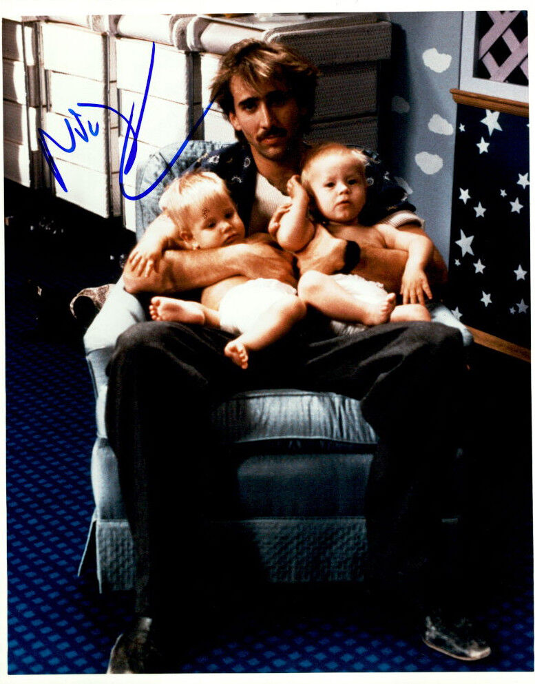 Nicholas Cage (Raising Arizona) signed authentic 8x10 Photo Poster painting COA