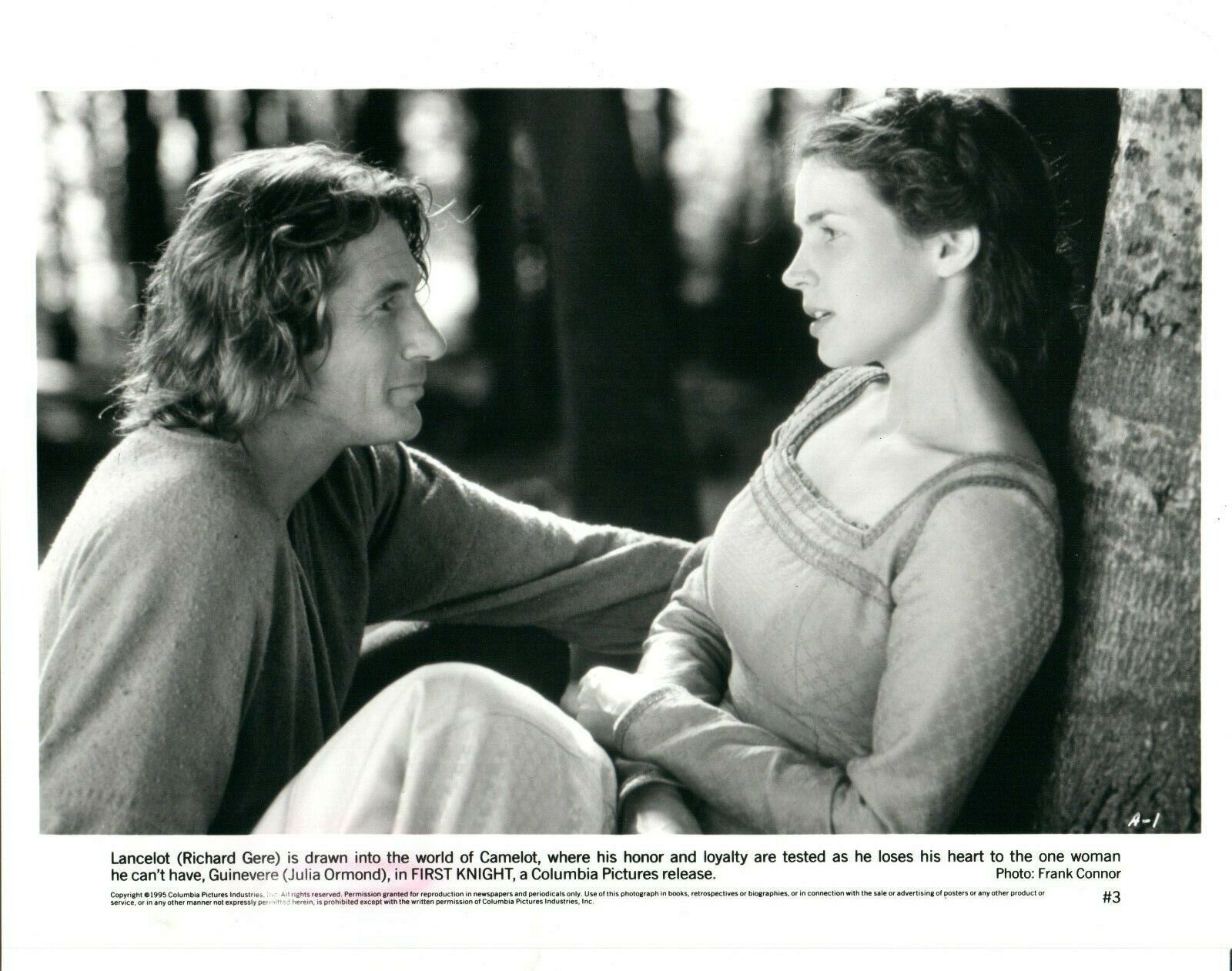 RICHARD GERE JULIA ORMOND 8x10 Promo Press Photo Poster painting FIRST KNIGHT Movie 1995