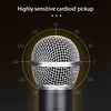 Professional Wireless Microphone with Receiver 2.4GHz Dynamic Handheld Microphones Rechargeable Condenser Microphone for Streaming & Live Performance