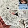【9 PCS】Water Soluble Floral Border Hand Embroidery Pattern,peel and stick paper for ornaments