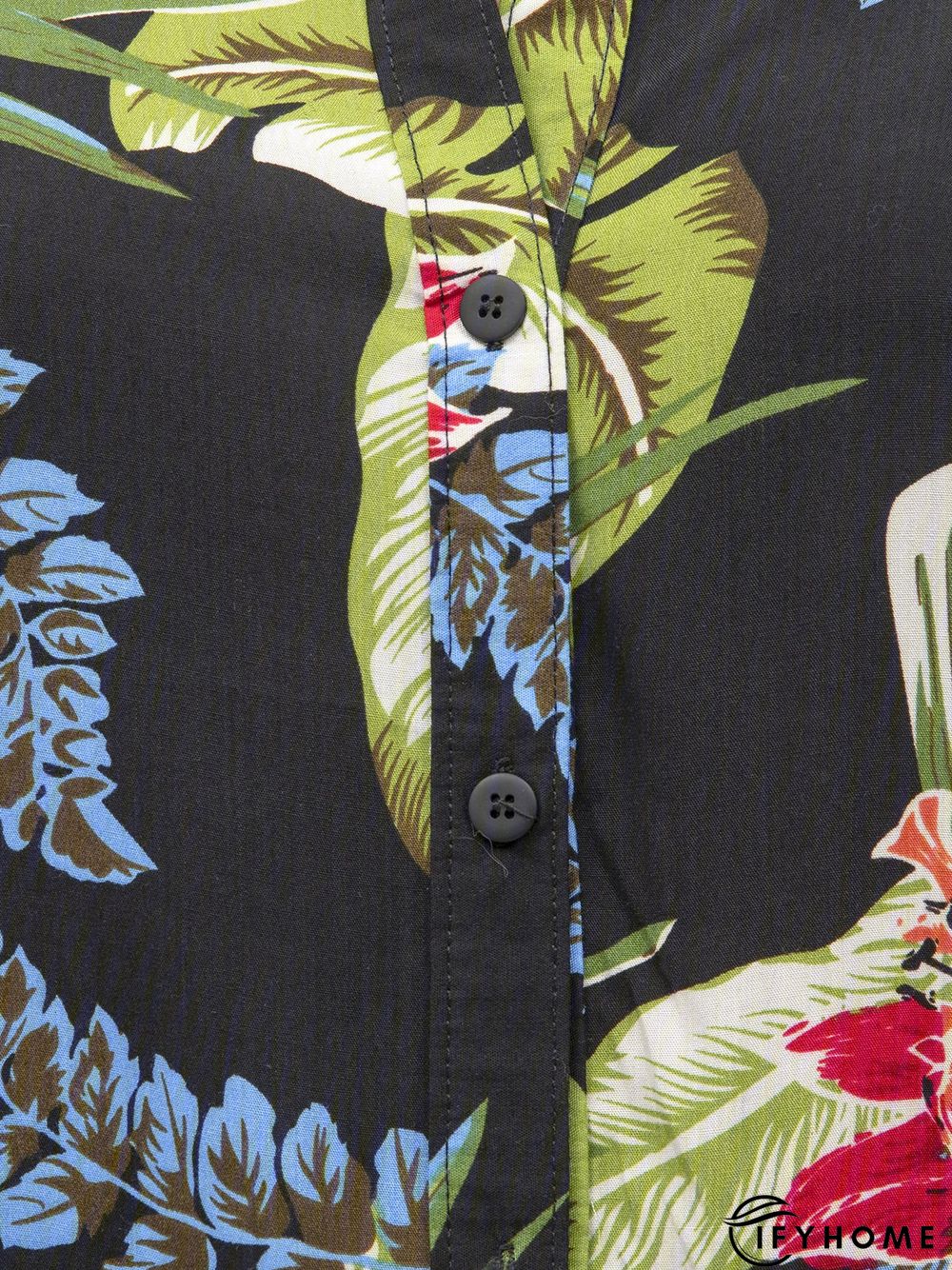 Black Cotton Boho Tops Tunics | IFYHOME