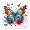 Beaux kits de peinture en diamant partiel en forme de papillon en forme sp&eacute;ciale de papillon en forme de 5d avec cadre 9,84x9,84 pouces de diamants Dots kits d&rsquo;art pr&eacute;cieux pour adultes d&eacute;butants