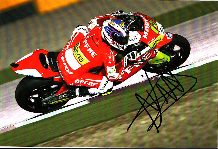 Nicolas Terol Moto 2 Hand Signed Suter Photo Poster painting 5x7.5 2012 5.