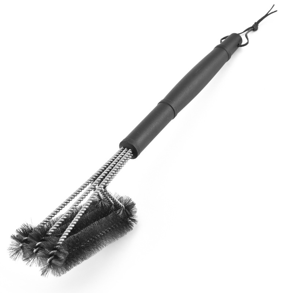 

Three Head BBQ Brush Steel Wire Cleaning Brush with Handle Cook Accessories, 501 Original