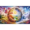 (90*55cm)Landscape - Full Round Drill Diamond Painting