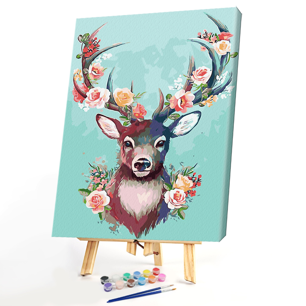 

40*50CM Paint By Numbers-Sika Deer, 501 Original