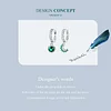 925 Sterling  SilverAsymmetric Sun & Moon Ear Clips