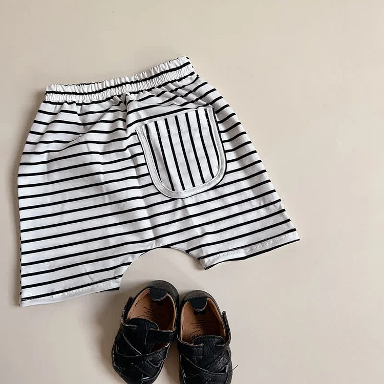 Baby Striped Loose Shorts