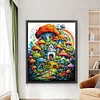 (Big Size)[Brand]Mushroom Room - 14CT Stamped Cross Stitch - 50*63cm