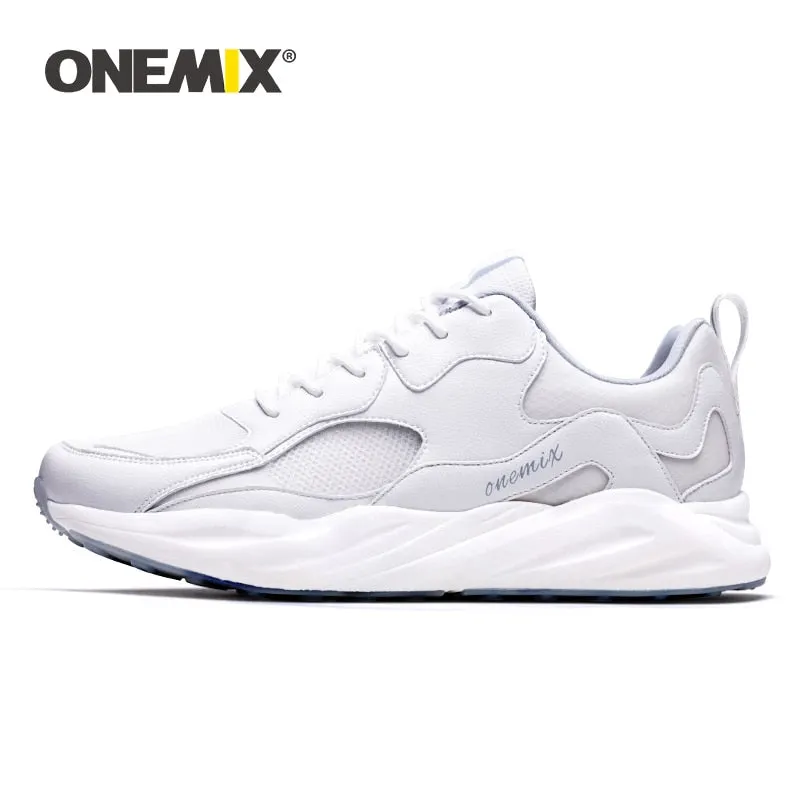 ONEMIX Women Casual Shoes Men Running Shoes Soft High Rebound Outsole Breathable Mesh Trail Trainers Outdoor Sport Sneakers