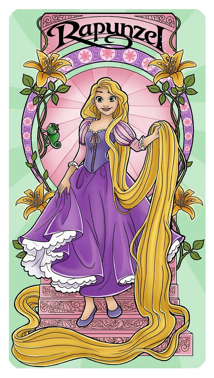 Disney Princess-Full Round Drill Diamond Painting-40*70CM(Canvas)