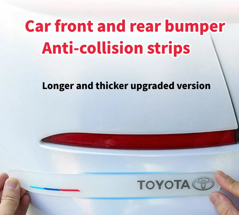 Car front and rear bumper anti-collision strips