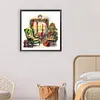 >SALE<5D DIY Full Round Drill Diamond Painting French Window Sofa Home Decor 30x30cm