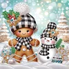 Diamond Painting - Partial Special Shaped Drill - Winter Snowman(Canvas|30*30cm)
