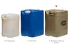 Poly Farm Jojug Heavy Duty Water Storage Container (Tactical Tan,5 Pack Kit)