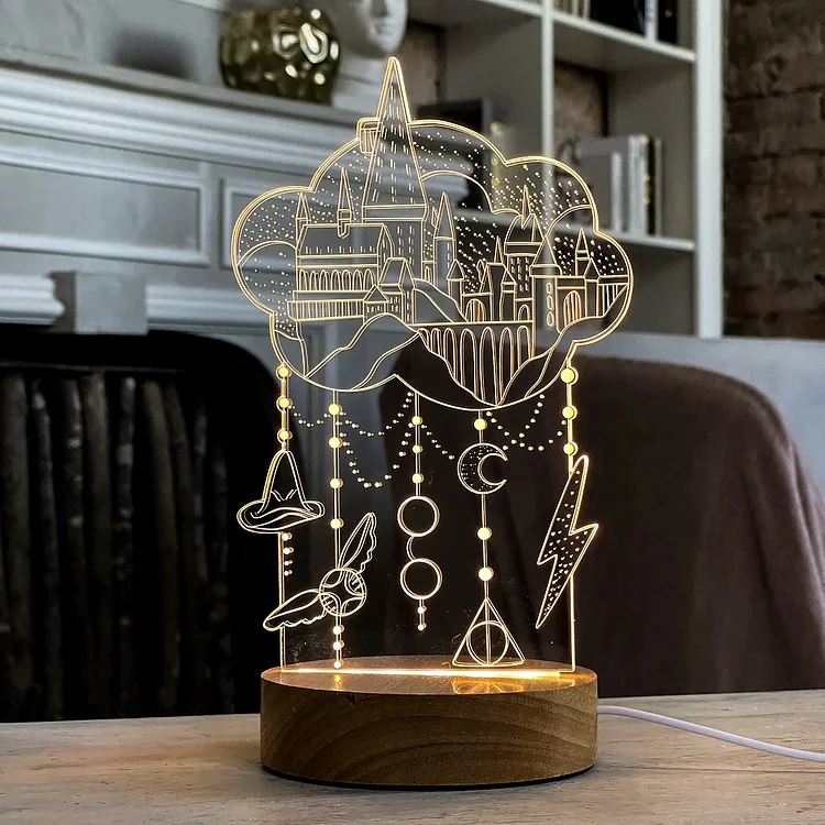 Castle Night Light Home Decor Gifts for Kids