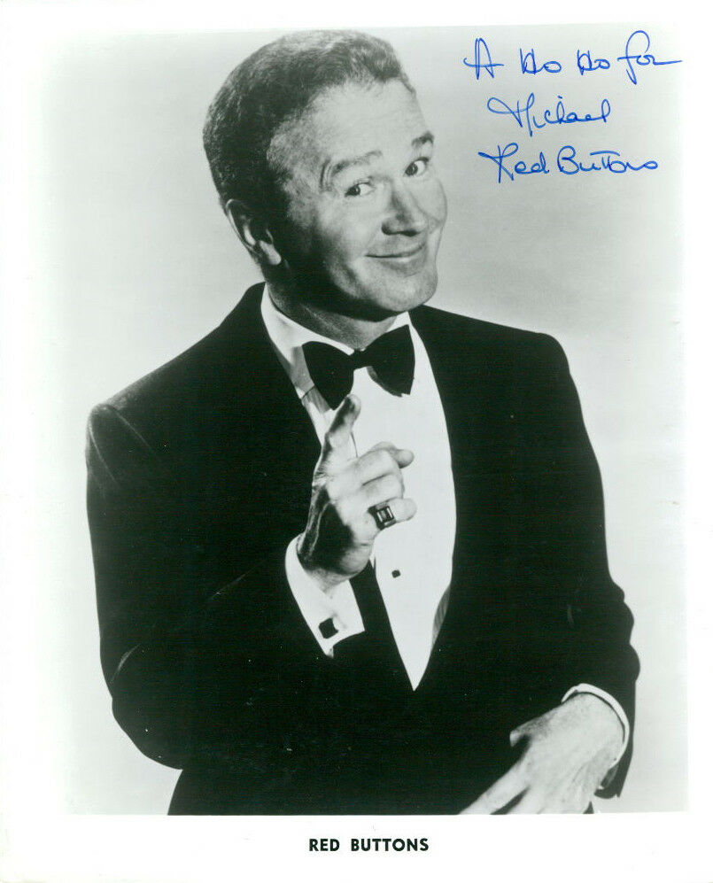 Red Buttons (Vintage, Inscribed) signed Photo Poster painting COA