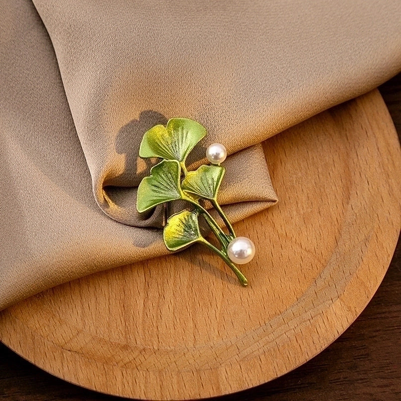 Vintage Style Pastoral Pin Leaf Alloy Plating Women’s Brooches