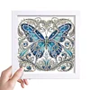 5D DIY Partial Special Shaped Drill Diamond Painting Kit Butterfly Decor With Frame Kit 18x18cm