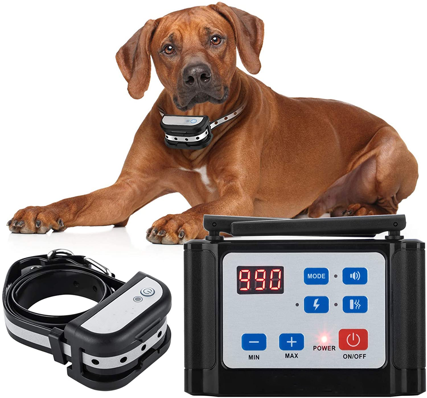 WIEZ Dog Fence Wireless & Training Collar Outdoor 2-in-1, Electric