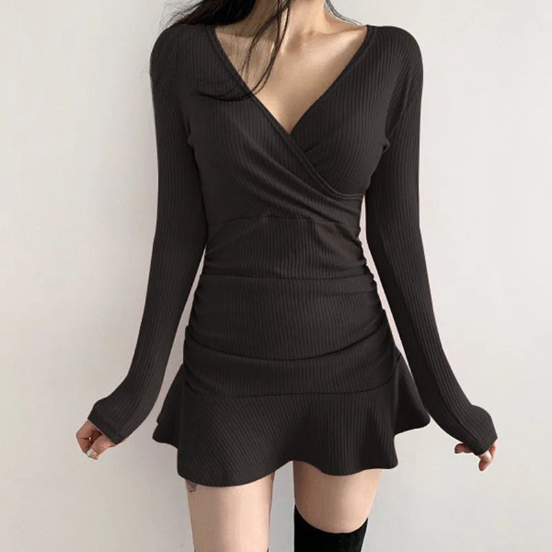 Dark Sanctuary Ruffled Dress