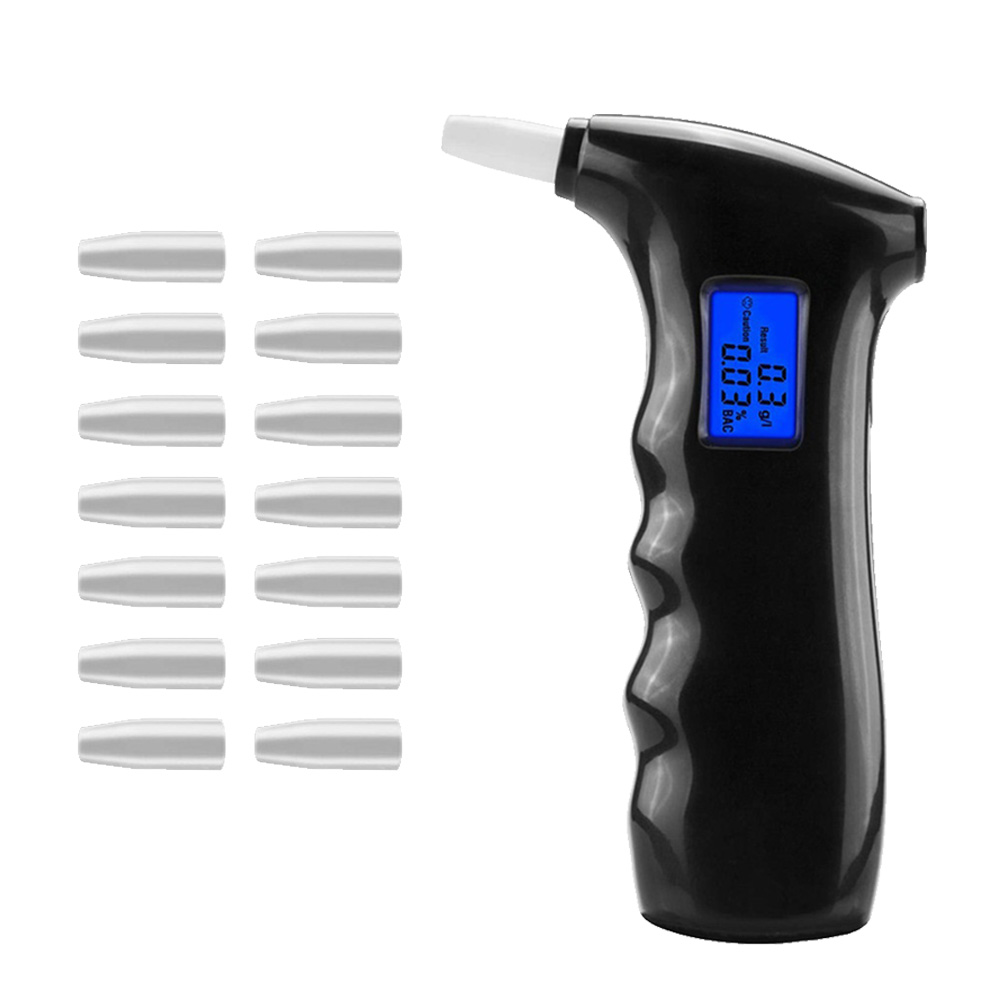 

Professional Alcohol Breath Blowing Tester Meter with 14pcs Mouthpieces, 501 Original