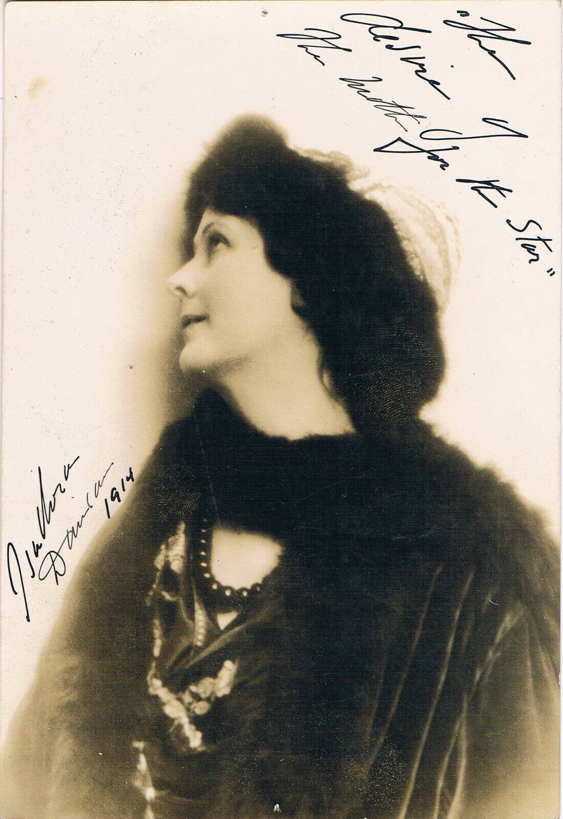 Isadora Duncan 1877/78-1929 genuine autograph Photo Poster painting 5x7