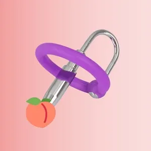 pornhint Pornhint Dilator with a silicone glans ring, urethral dilator, urethral stretching, BDSM sex toy Chastity glans ring