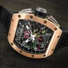 RICHARD MILLE RM 11-02 Automatic Flyback Chronograph Dual Time Zone Rose Gold