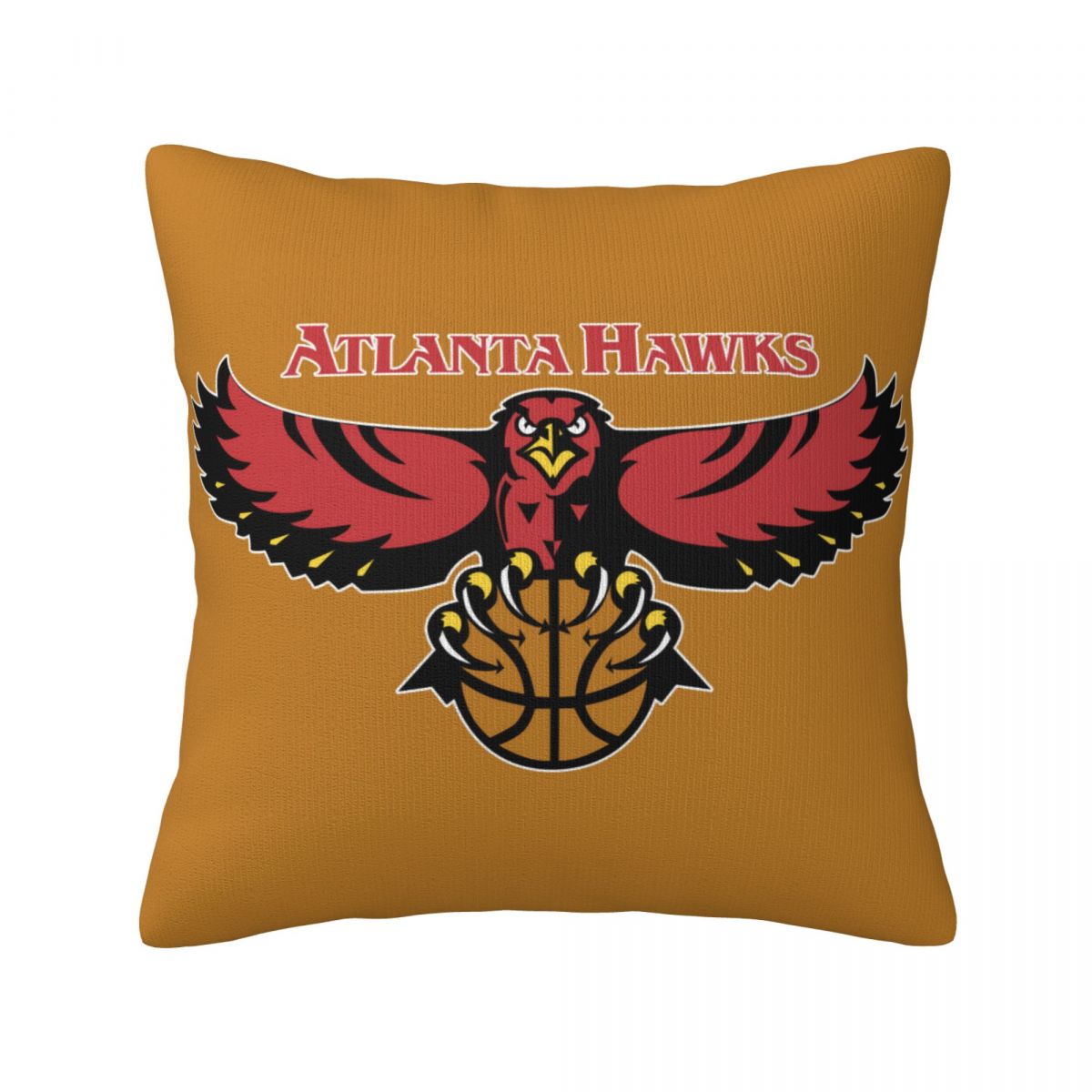 Atlanta Hawks Brown Logo Decorative Throw Pillow