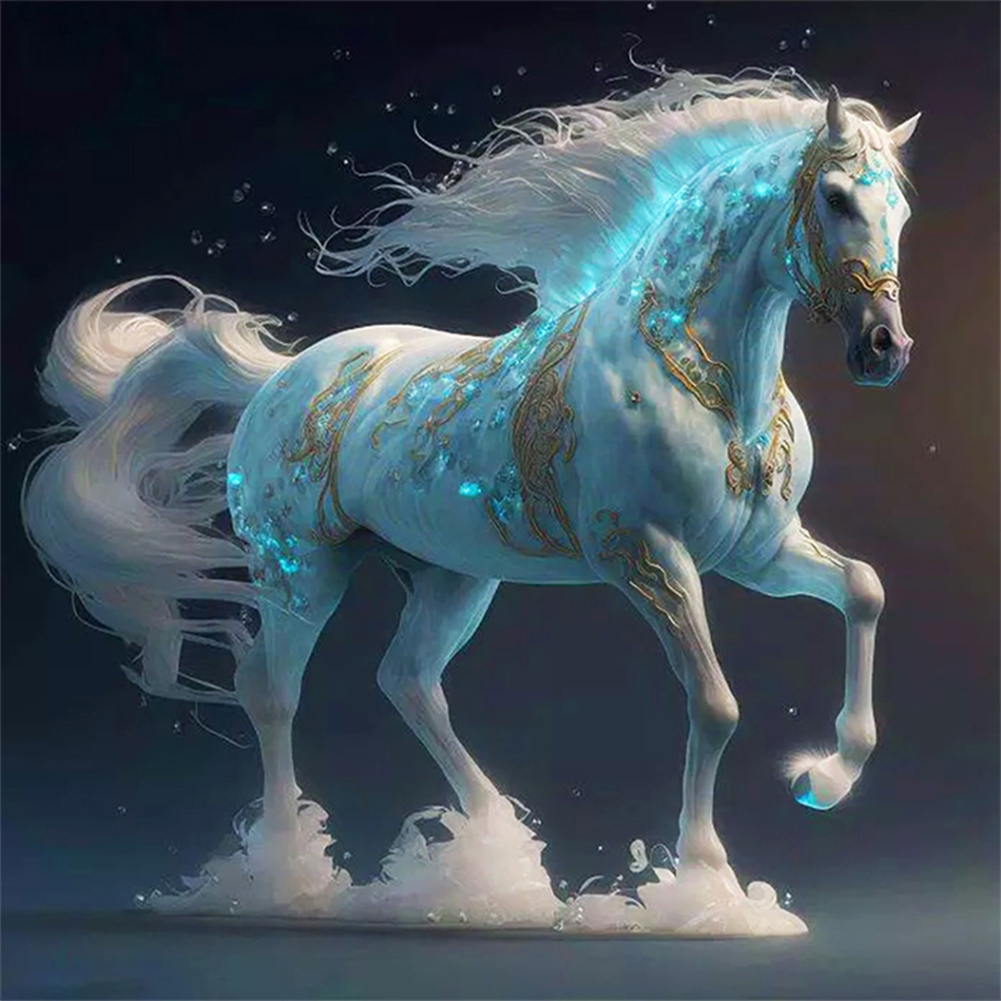 Zodiac Horse 30*30CM(Canvas) Full Round Drill Diamond Painting gbfke